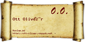 Ott Olivér névjegykártya