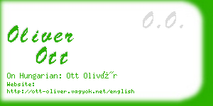 oliver ott business card